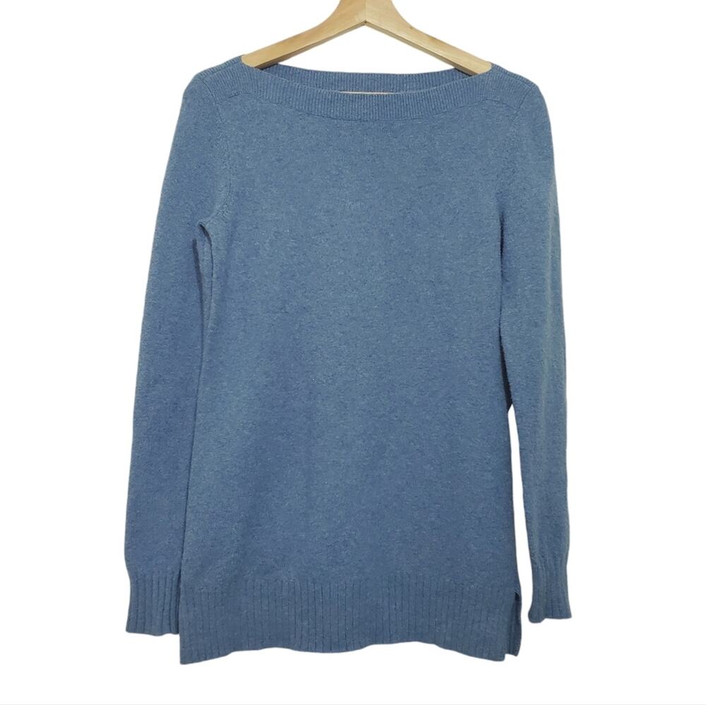 Ann Taylor LOFT | Wool Blend Wide Neck Soft Comfy Sweater